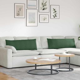 Perne pentru canapea 2 pcs Verde închis 120 x 40 cm GartenMobel Dekor