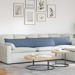 Perne pentru canapea 2 pcs albastru 200 x 40 cm GartenMobel Dekor