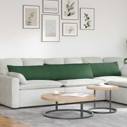 Perne pentru canapea 2 pcs Verde închis 200 x 40 cm GartenMobel Dekor
