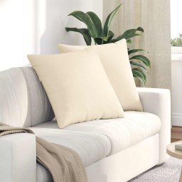 Perne pentru canapea 2 pcs Crem 60 x 60 cm GartenMobel Dekor