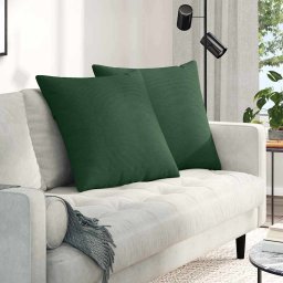 Perne pentru canapea 2 pcs Verde închis 60 x 60 cm GartenMobel Dekor