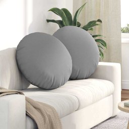 Perne de Sezut 2 pcs Gri nori Ø60 x 21 cm tesatura GartenMobel Dekor