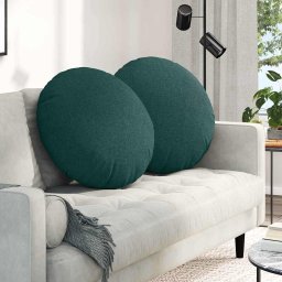 Perne de Sezut 2 pcs Verde închis Ø80 x 29 cm tesatura GartenMobel Dekor