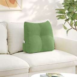 Perna pentru spate Verde deschis 45 x 24 x 50 cm Catifea GartenMobel Dekor