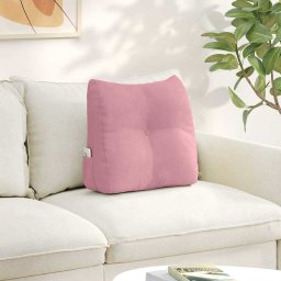 Perna pentru spate Roz 45 x 24 x 50 cm Catifea GartenMobel Dekor