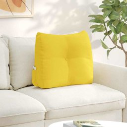 Perna pentru spate Galben Deschis 60 x 24 x 50 cm tesatura GartenMobel Dekor