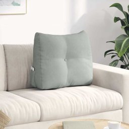 Perna pentru spate Gri deschis 60 x 24 x 50 cm Catifea GartenMobel Dekor