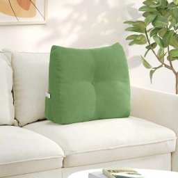 Perna pentru spate Verde deschis 60 x 24 x 50 cm Catifea GartenMobel Dekor