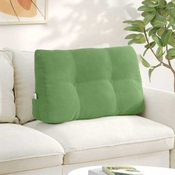 Perna pentru spate Verde deschis 80 x 24 x 50 cm Catifea GartenMobel Dekor