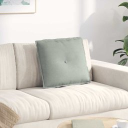 Perna pentru spate Gri deschis 50 x 45 cm Tesatura din corduroy GartenMobel Dekor