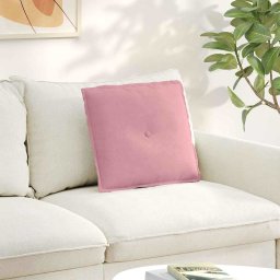 Perna pentru spate Roz 50 x 45 cm Tesatura din corduroy GartenMobel Dekor