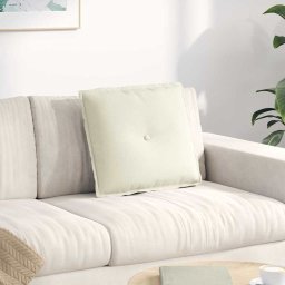 Perna pentru spate Crem 50 x 45 cm Tesatura din corduroy GartenMobel Dekor