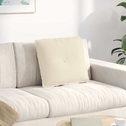 Perna pentru spate Bej 50 x 45 cm Tesatura din microfibra GartenMobel Dekor