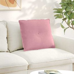 Perna pentru spate Roz 60 x 50 cm Tesatura din corduroy GartenMobel Dekor
