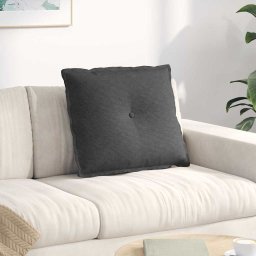 Perna pentru spate Gri închis 60 x 50 cm Tesatura din corduroy GartenMobel Dekor