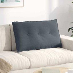 Perna pentru spate Gri închis 80 x 50 cm Tesatura din corduroy GartenMobel Dekor