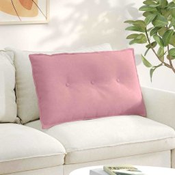 Perna pentru spate Roz 80 x 50 cm Tesatura din corduroy GartenMobel Dekor