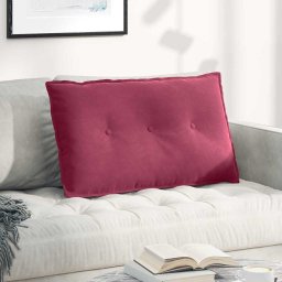 Perna pentru spate Rosu Vin 80 x 50 cm Tesatura din corduroy GartenMobel Dekor