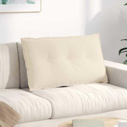 Perna pentru spate Bej 80 x 50 cm Tesatura din microfibra GartenMobel Dekor