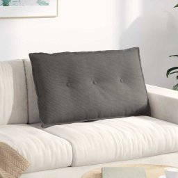 Perna pentru spate Gri deschis 80 x 50 cm Tesatura din corduroy GartenMobel Dekor