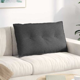 Perna pentru spate Gri închis 80 x 50 cm Tesatura din corduroy GartenMobel Dekor