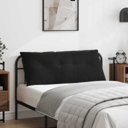 Perna pentru spate Negru 120 x 50 cm Tesatura din corduroy GartenMobel Dekor
