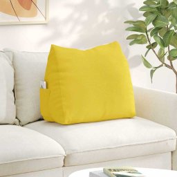 Perna pentru spate Galben Deschis 60 x 20 x 50 cm tesatura GartenMobel Dekor
