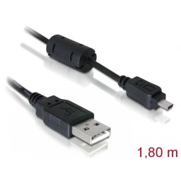 Cablu USB pentru camera Nikon 8 pini UC-E6 1,83m, Delock 82414