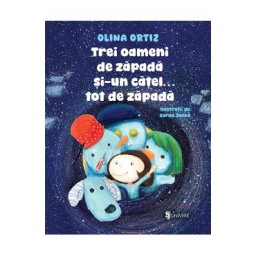 Trei oameni de zapada si-un catel tot de zapada - Olina Ortiz