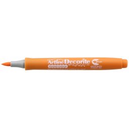 Marker ARTLINE Decorite, varf flexibil (tip pensula) - portocaliu pastel