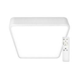 Plafonieră LED dimabilă LED/51W/230V pătrată albă Top Light + telecomandă