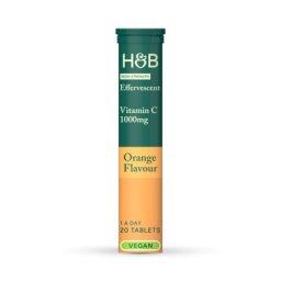 HB Vitamina C + Zinc 20 tablete efervescente cu armoă de portocale, Holland and Barrett