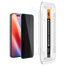 Pachet x2 Folie sticla iPhone 16 Pro iPhone 17 iPhone 17 Pro Spigen - Glas.tR EZ-FIT Pro Privacy