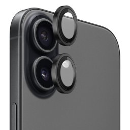 Folie sticla camera Blueo iPhone 17 - Original Metal Frame Lens Glass Black