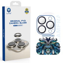 Folie sticla camera iPhone 17 Pro iPhone 17 Pro Max Lito - Titanium AR Camera Glass Navy Blue