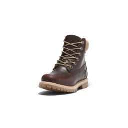 TIMBERLAND Ghete cu șireturi bej / roșu burgundy