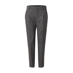 DAN FOX APPAREL Pantaloni cu dungă 'Essential' negru