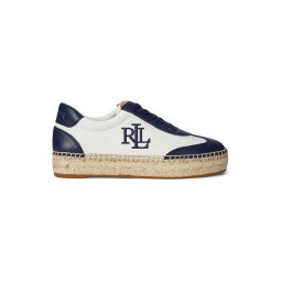 Lauren Ralph Lauren Sneaker low 'LUIZE' ecru / bleumarin