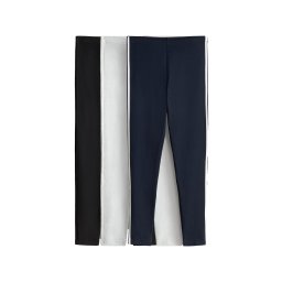 The Set Leggings bleumarin / gri deschis / negru / alb