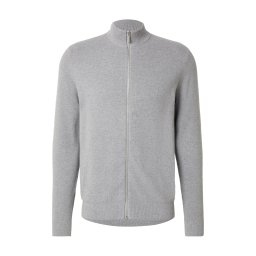 DAN FOX APPAREL Geacă tricotată 'Valentin' gri deschis