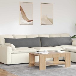 Perne pentru canapea 2 pcs Gri închis 145 x 40 cm tesatura GartenMobel Dekor
