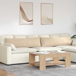 Perne pentru canapea 2 pcs Crem 145 x 40 cm tesatura GartenMobel Dekor