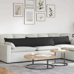 Perne pentru canapea 2 pcs Negru 200 x 40 cm tesatura GartenMobel Dekor