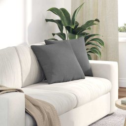 Perne pentru canapea 2 pcs Gri închis 45 x 45 cm tesatura GartenMobel Dekor