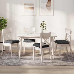 Perne de Sezut 4 pcs Gri închis 40 x 40 cm GartenMobel Dekor