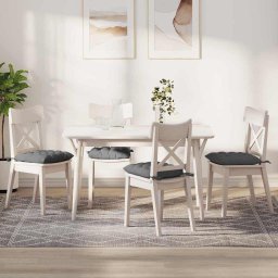 Perne de Sezut 4 pcs Gri închis 40 x 40 x 6 cm Microfibra GartenMobel Dekor