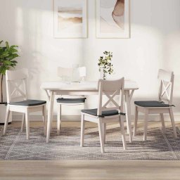 Perne de Sezut 4 pcs Gri închis 40 x 40 x 3 cm tesatura GartenMobel Dekor