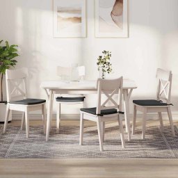 Perne de Sezut 4 pcs Gri închis 40 x 40 x 3 cm GartenMobel Dekor
