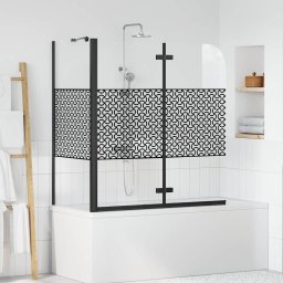 Incercuire pentru baie Geometric Manual Negru 120 x 67 x 129 cm GartenMobel Dekor