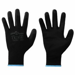Manusi pentru Munca 12 pcs Negru 9 / l Poliester GartenMobel Dekor